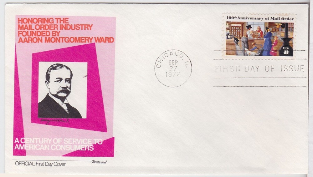 TurtlesTradingPost- Mail Order Centennial 1972 FDC #1468- Fleetwood Cachet