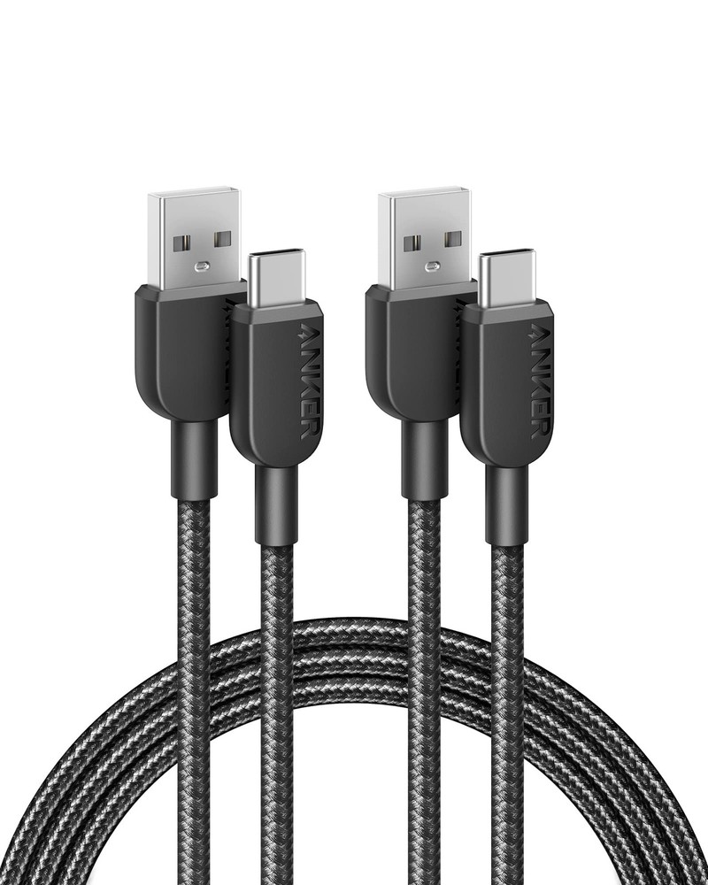 Anker USB A to C Cable, Charger Cord (2 Pack, 6FT), for iPhone 6ft, Black