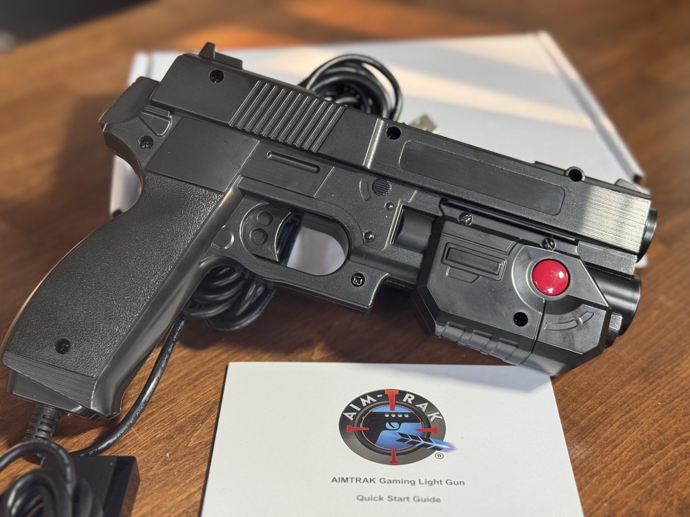 AIMTRAK Gaming Light Gun Ultimarc Black with Light Bar Sensor