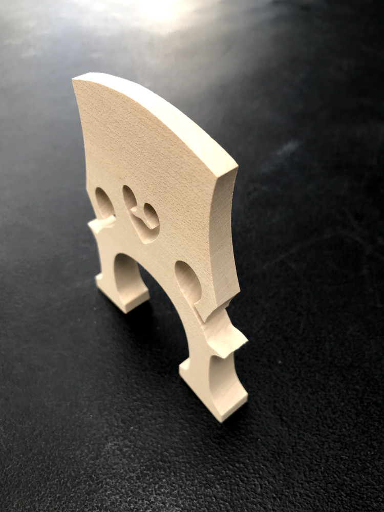 4/4 Cello Bridge Self-Adjusting Blank Bridge, Maple Wood