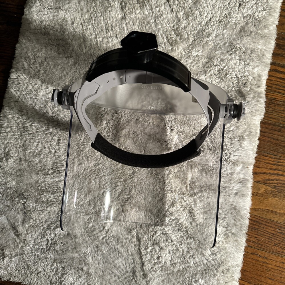 Oberon Polycarbonate Clear Face Shield With Ratchet Headgear