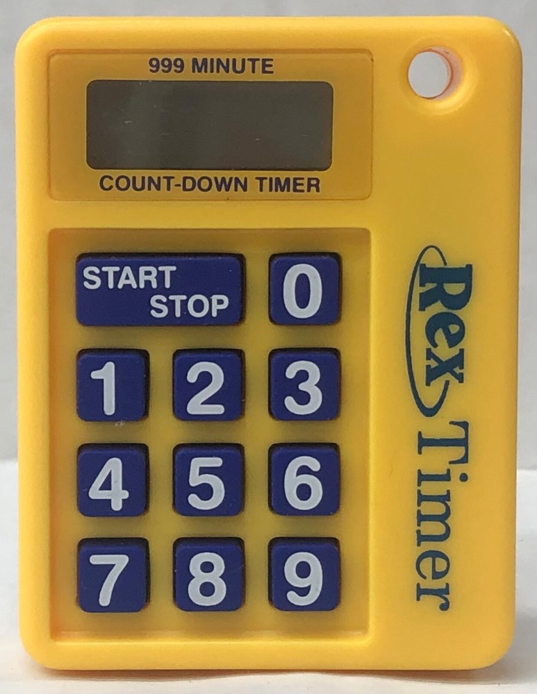 Rex Timer Yellow digital countdown Timer Easy to read home work Travel