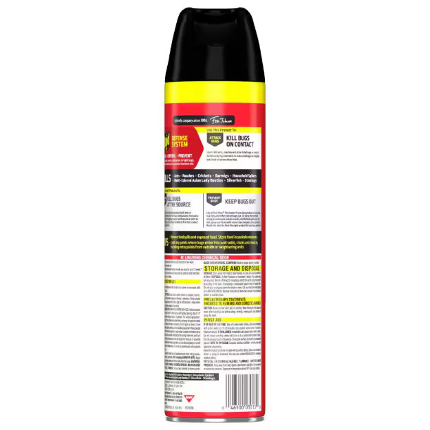 Raid Defend Ant and Roach Insect Killer, Indoor Insecticide, Lemon Scent, 20 oz.