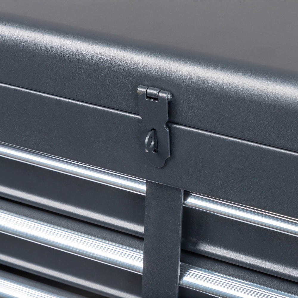 4-Drawer Rolling Tool Cabinet with Bottom Storage & Handle for Garage Workshop