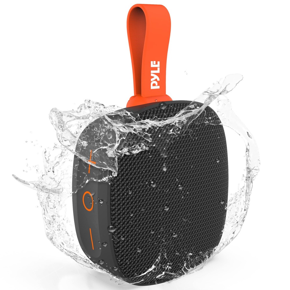 Pyle PCLSB1BK.6 Portable Wireless Bluetooth Mini Speaker IPX7