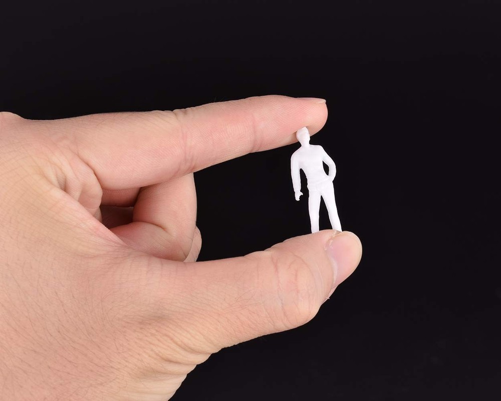 DS. DISTINCTIVE STYLE 50Pcs 1/4 Scale Figures Unpainted scale, White