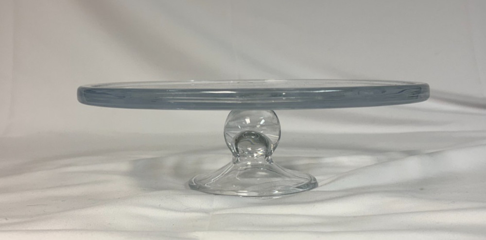 Clear Unbranded Cake Stand 10 Inch diameter 3" High