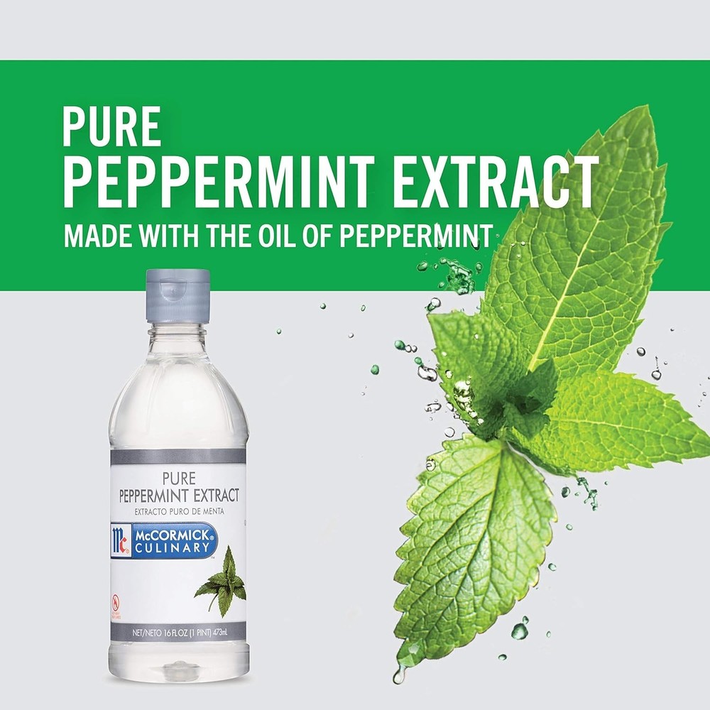 Mccormick Culinary Pure Peppermint Extract 16 Fl Oz Concentrated Flavoring