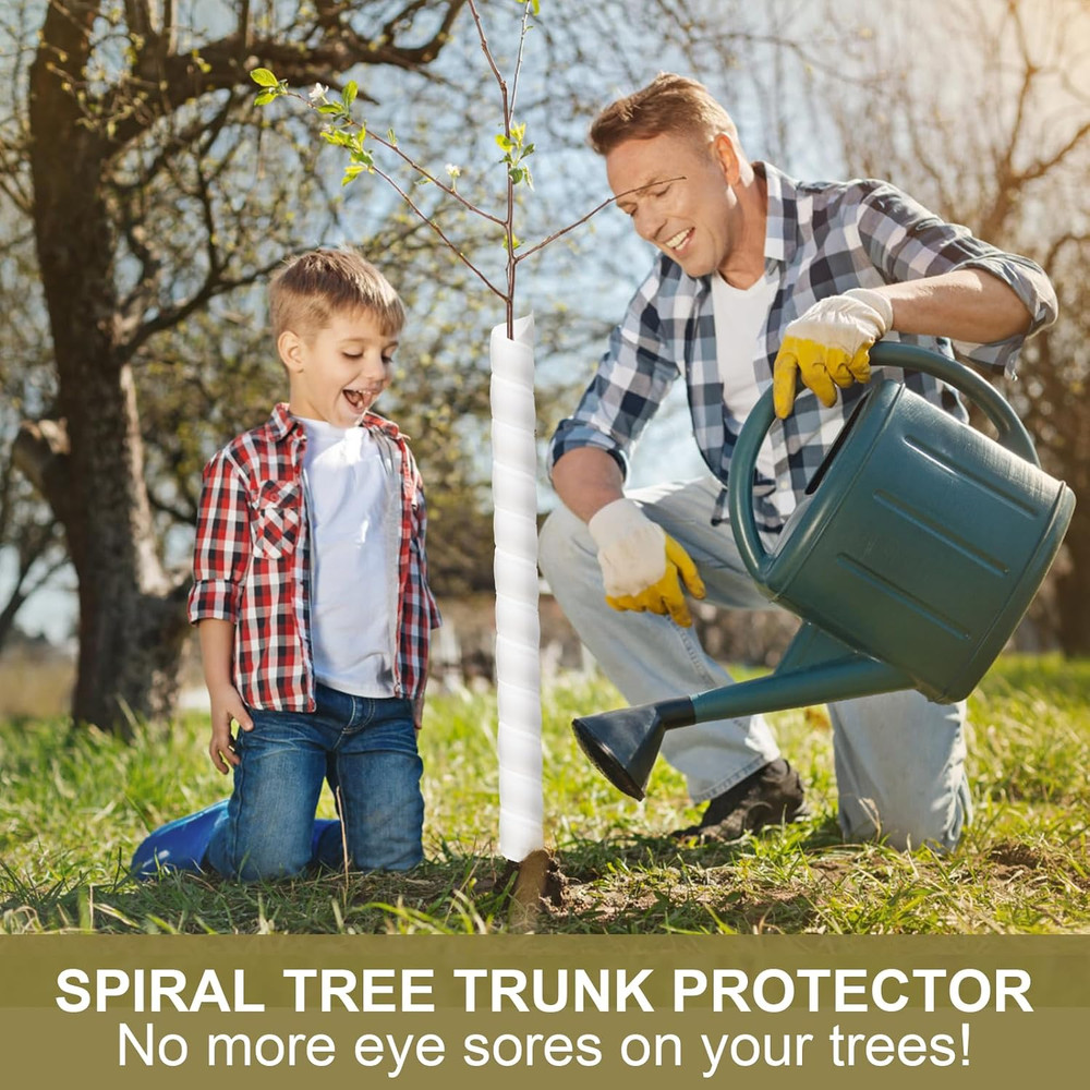 4/6/8 Pcs Tree Trunk Protector-2 Size Plastic Spiral Tree Guard Tree Trunk Prote