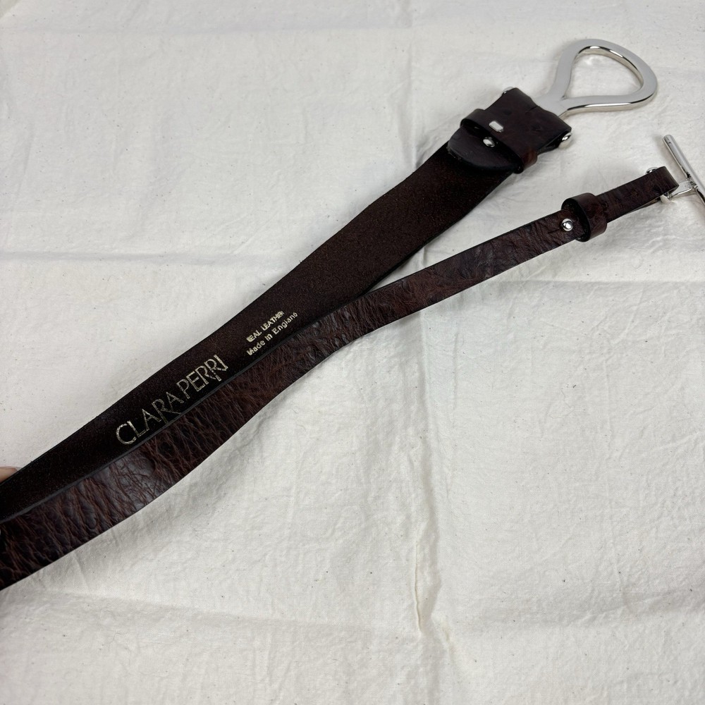 Clara Perri Brown Leather Belt