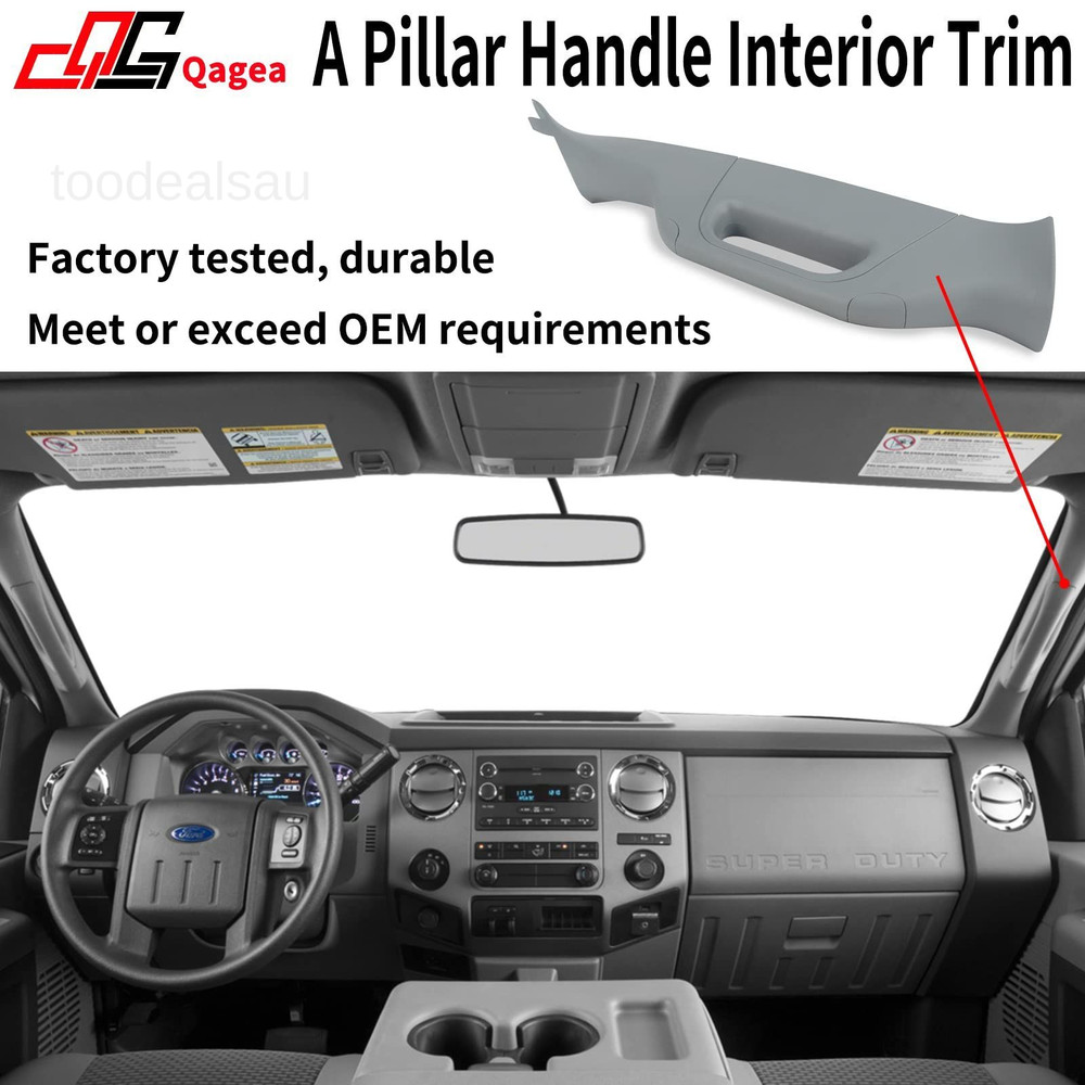 A-Pillar Grab Handle Interior Trim Passenger Right Side, Gray