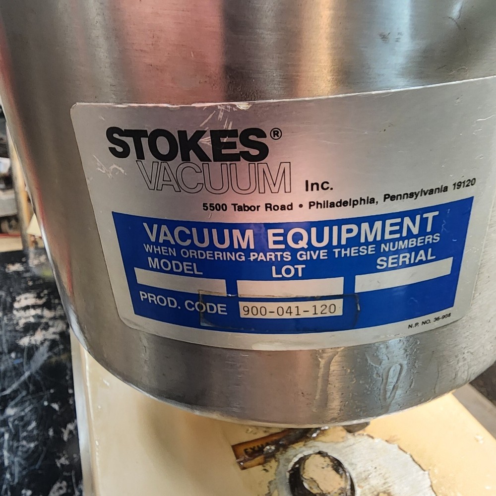 Stokes MicroVane 013-2 Rotary Vane Vacuum Pump 20CFM #2 [D1F]