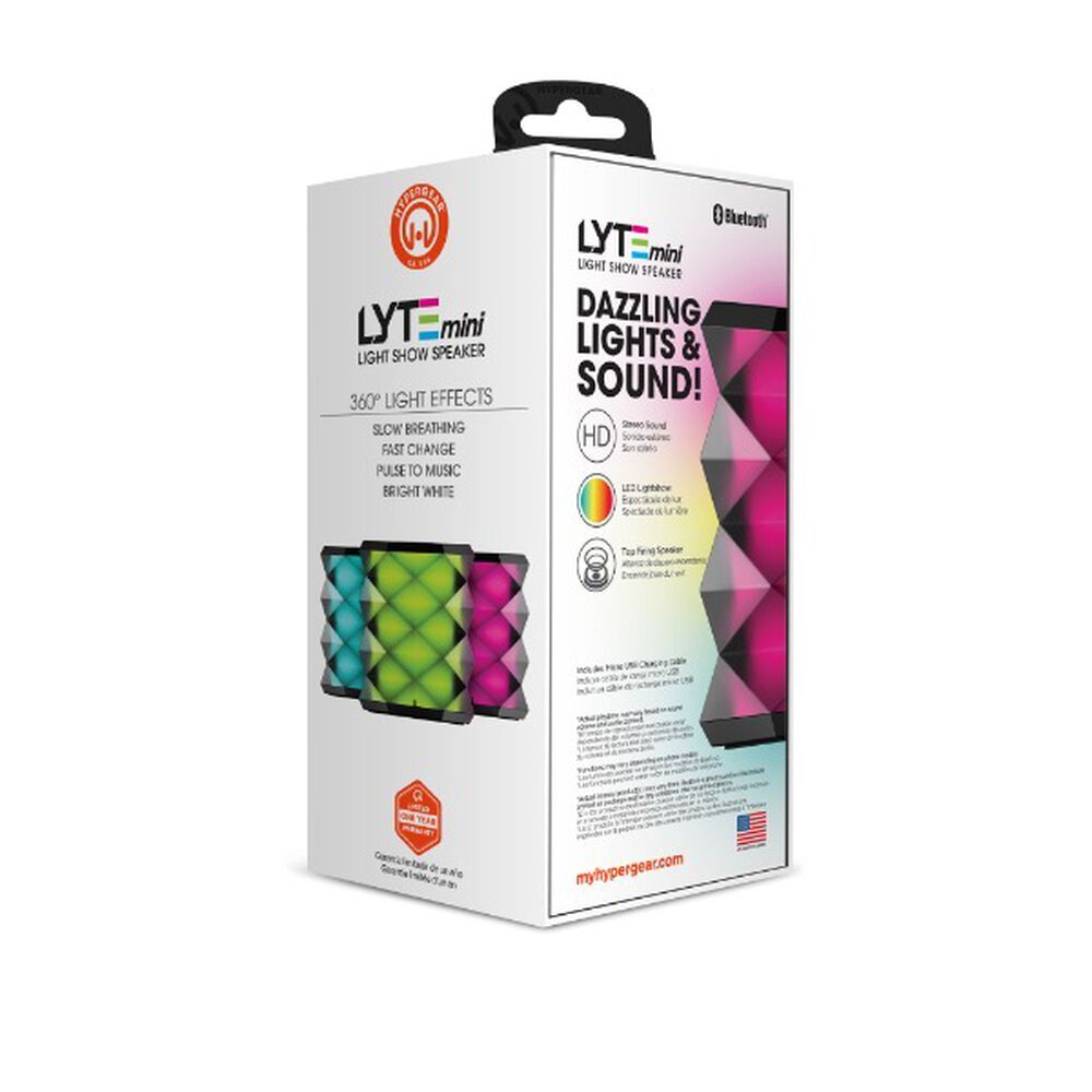 HyperGear LYTE Mini Wireless LED Speaker [Black]