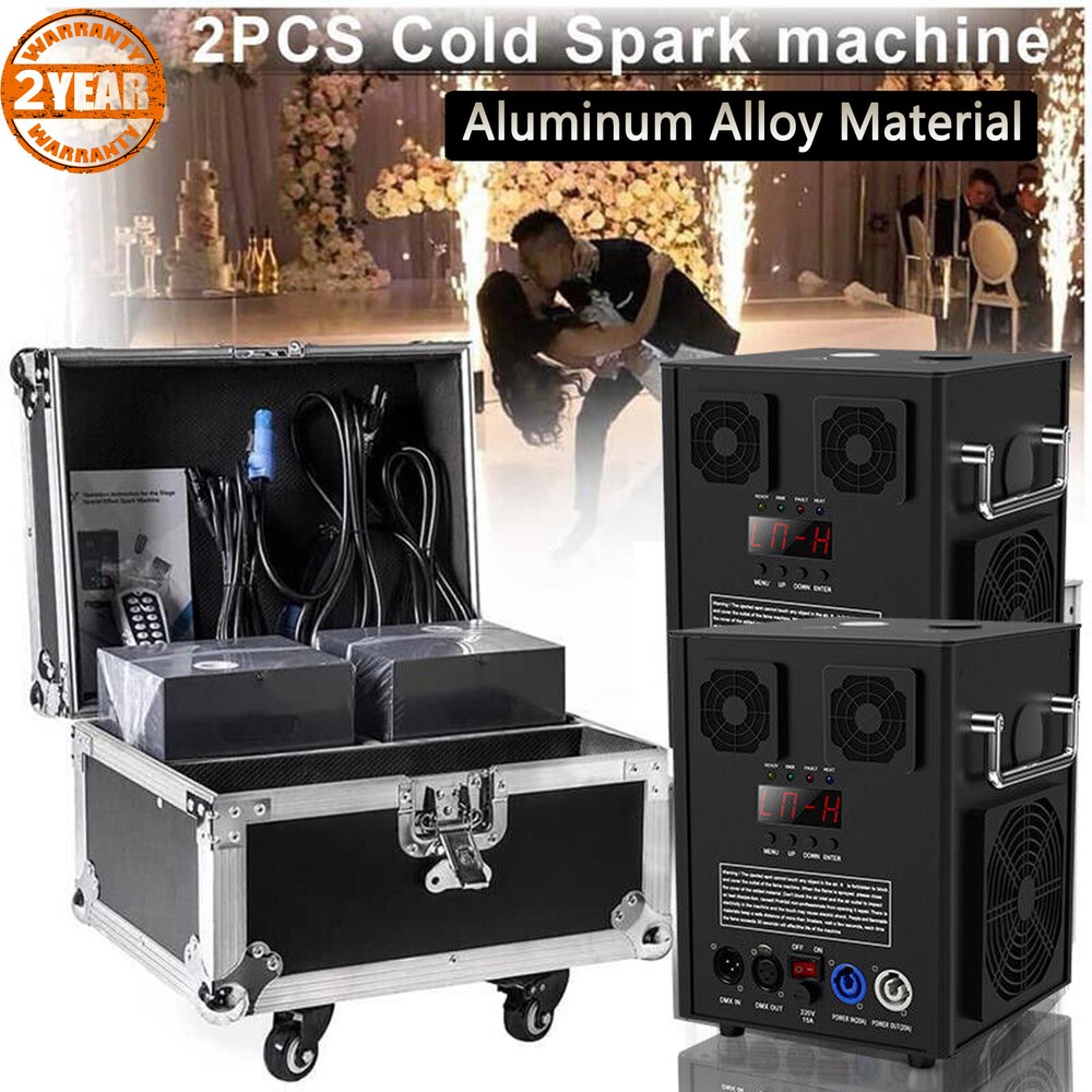 2PCS 700W Cold Spark Machine Stage Effect DMX Firework Machine OR