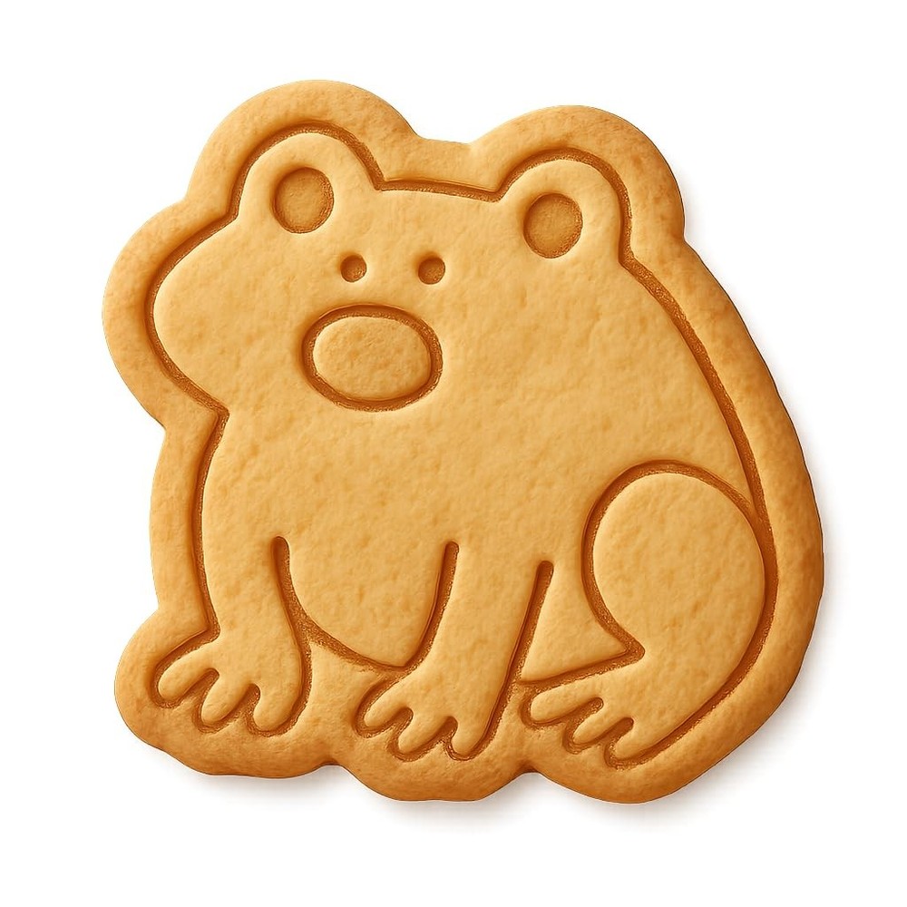 Curious Croaking Toad Cookie Cutter & Stamp - 4x3.5 Fun Kitchen Baking