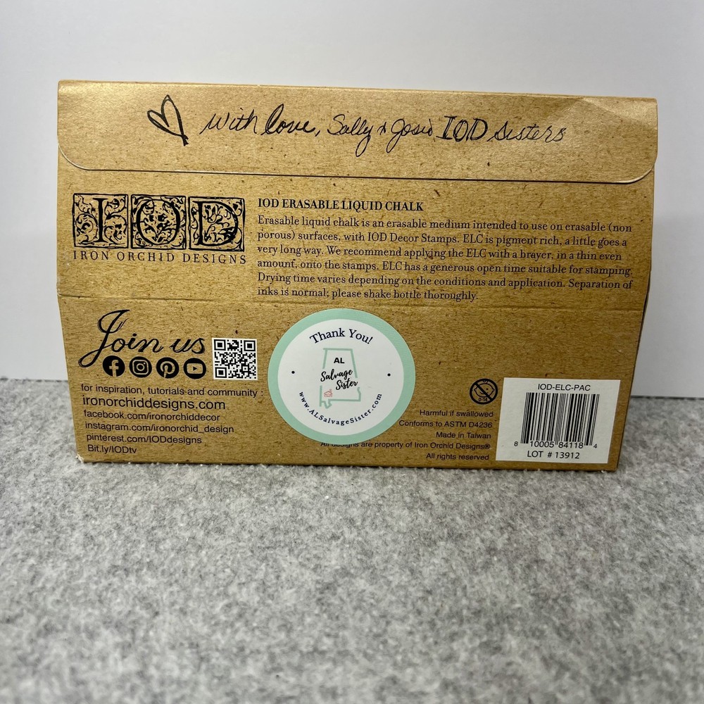 Erasable Liquid Chalk Pack IOD Iron Orchid Designs
