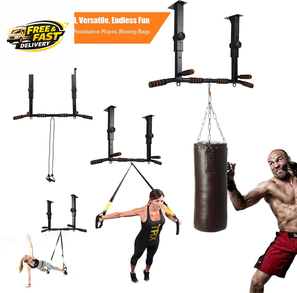 Height Adjustable Pull up Bar, Heavy Duty Pull up Bar, Barmount, Ceiling Mount,