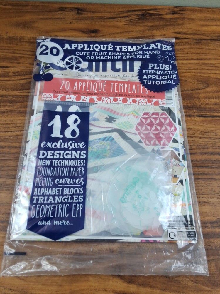 Love Patchwork & Quilting Issue 83 with 20 Applique Templates