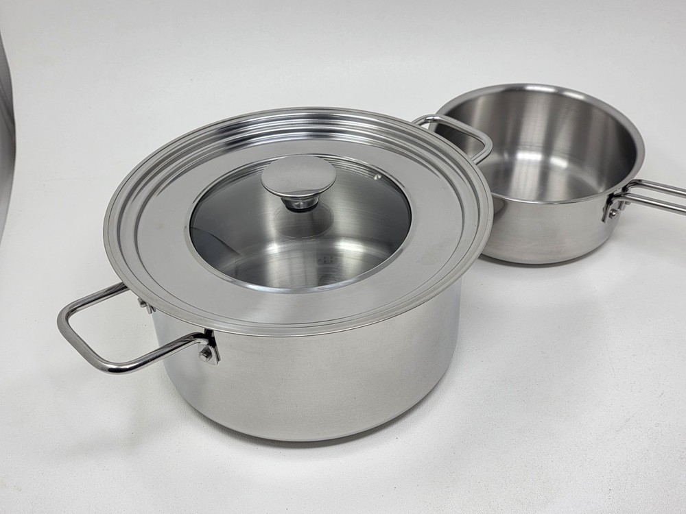 Arch Studio 5-Pc. Stainless Steel Cookware Silver