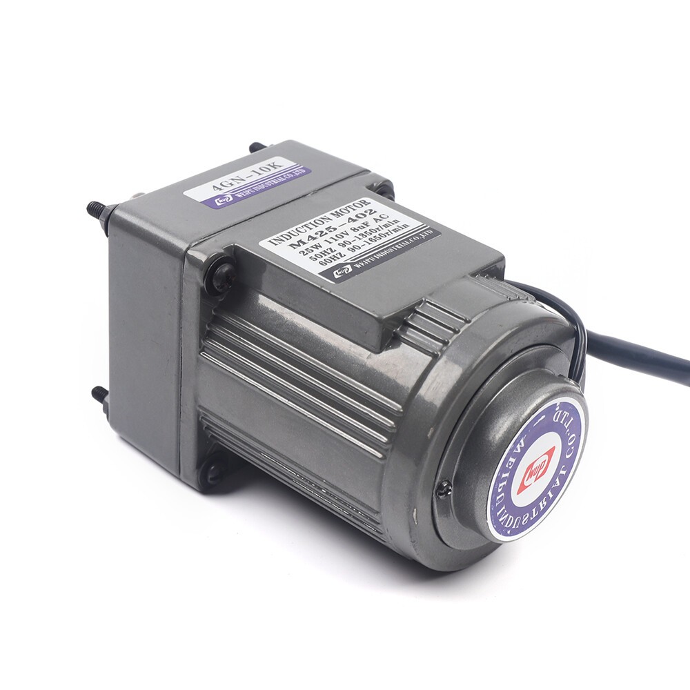 AC Reversible Gear Motor Electric Variable Speed Reduction Controller 1:10 25W