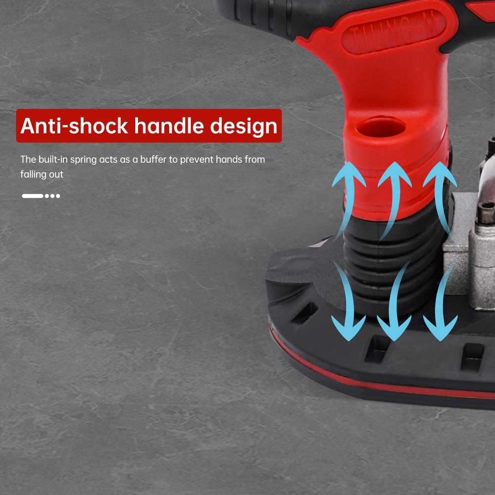 6-Speed Tile Vibration Tool with Suction Cup for Easy Installation
