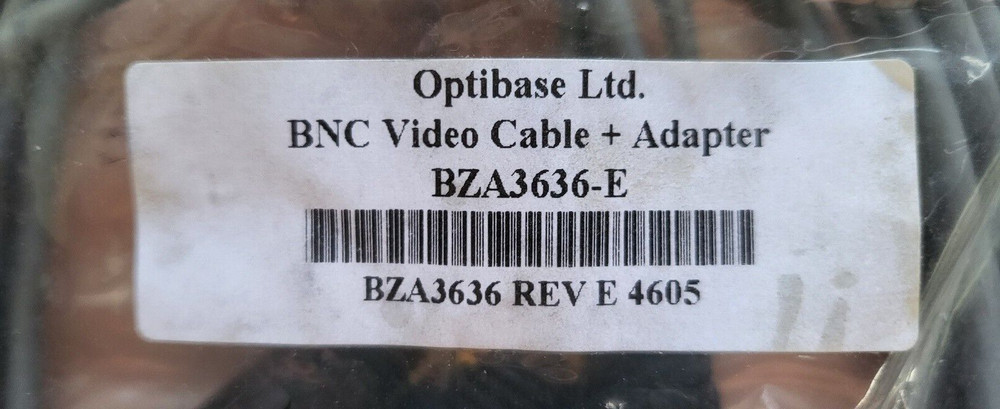 optibase BNC Video Cable + Adapter BZA3636-E