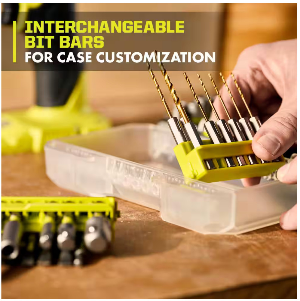 Ryobi 50 Piece Impact Rating Driving Set, Tool Set Drill Bits