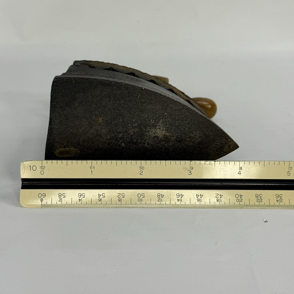 Vintage Mini 4” Cast Iron Sad Coal Fired Clothes Press Iron