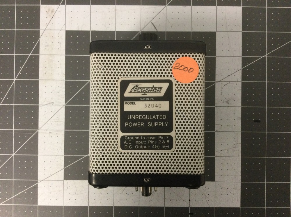 ACOPIAN 32U40 Unregulated Power Supply (LPC02C)