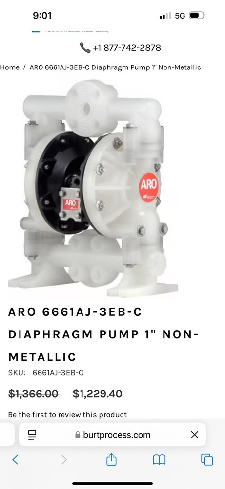 Pump Air Diaphgram 1”