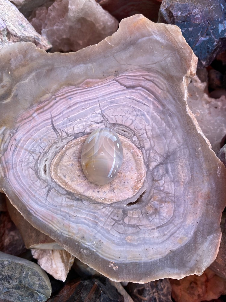 Banded Agate Turtle Pendant