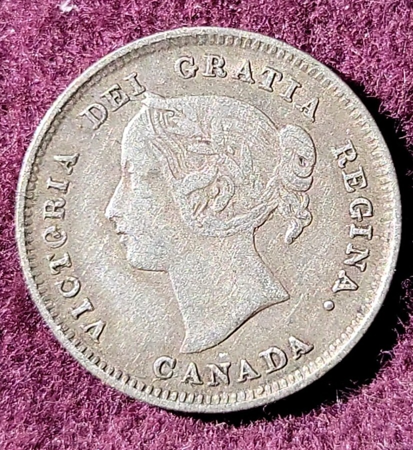 1892 Canada 5 cent silver - Solid VF stk#K953