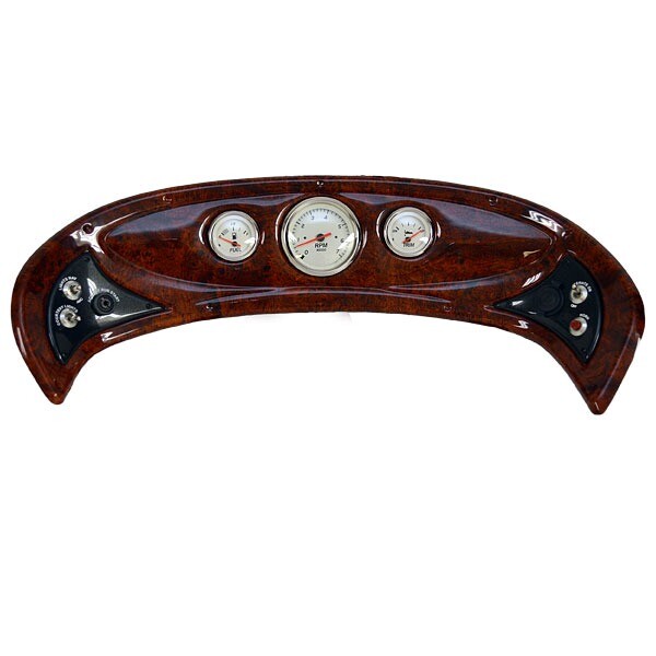 Sun Tracker Boat Gauge Switch Dash Panel Woodgrain 166419