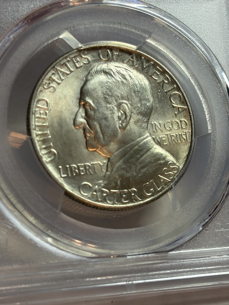 1936 Lynchburg Commemorative Silver Half Dollar PCGS MS65 Blast White High Grade