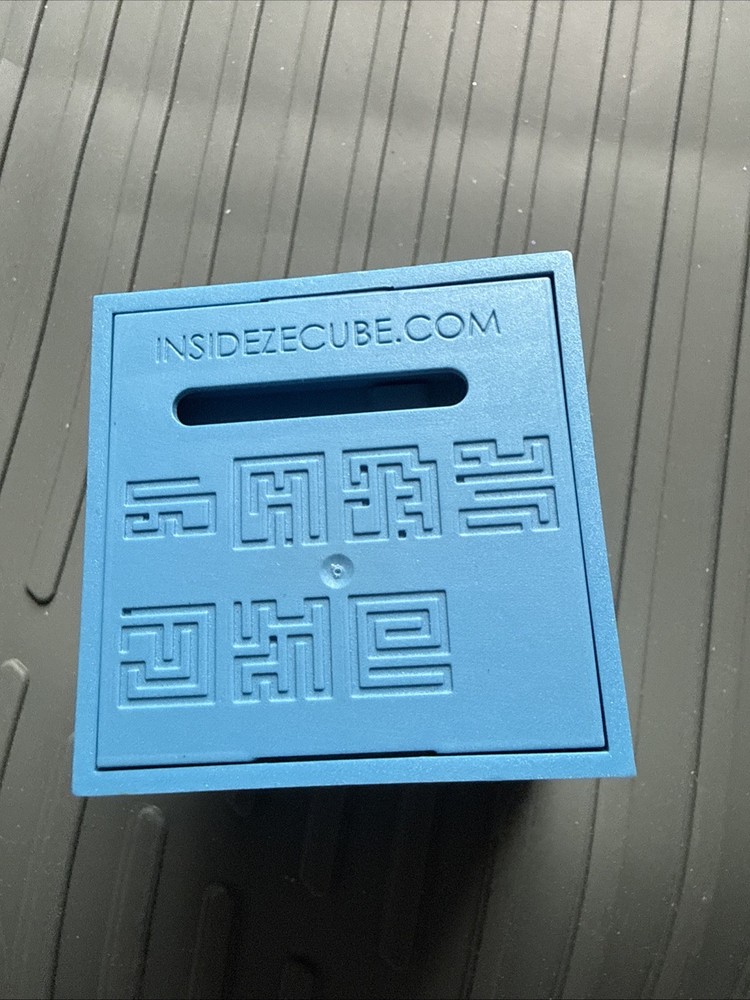 INSIDE³ Easy 0 Labyrinth Puzzle Cube Blue – Inside the Cube Maze Toy 2.25”