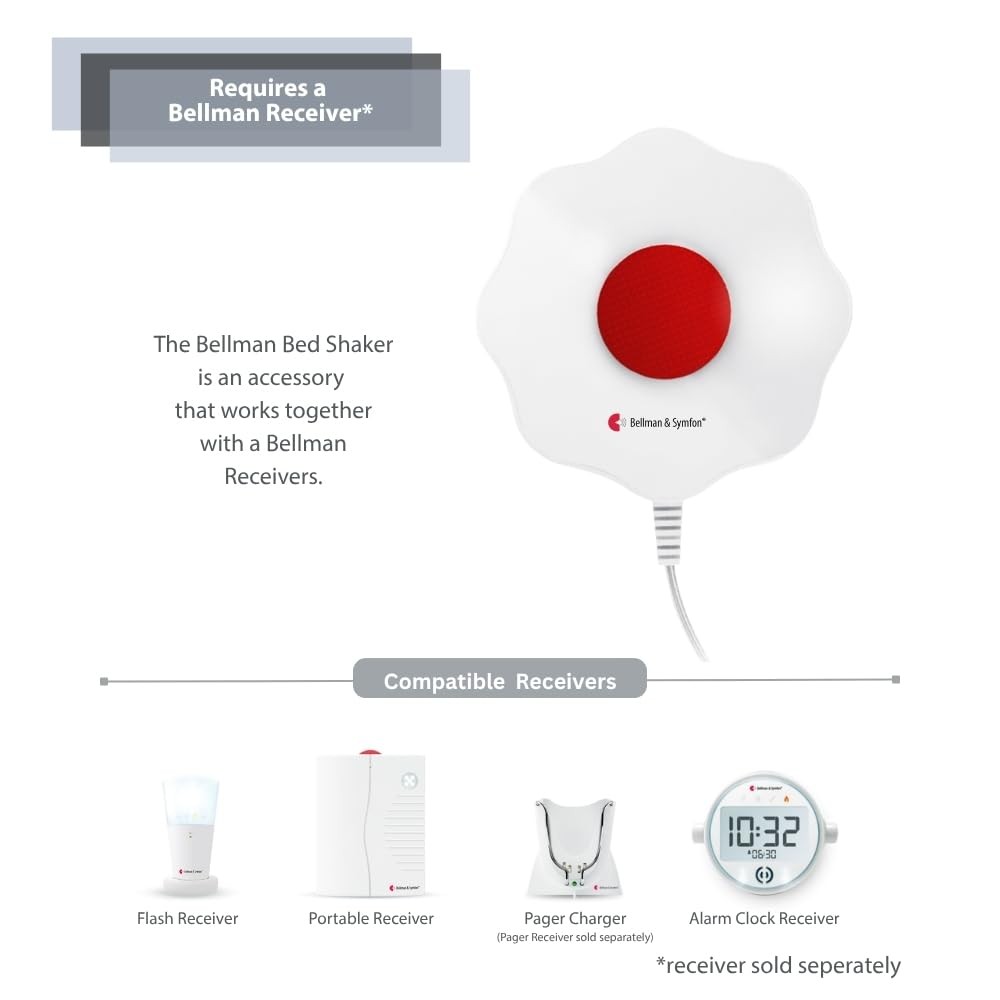 Bellman & Symfon Bed Shaker - Vibration Alert for Deaf Accessory,
