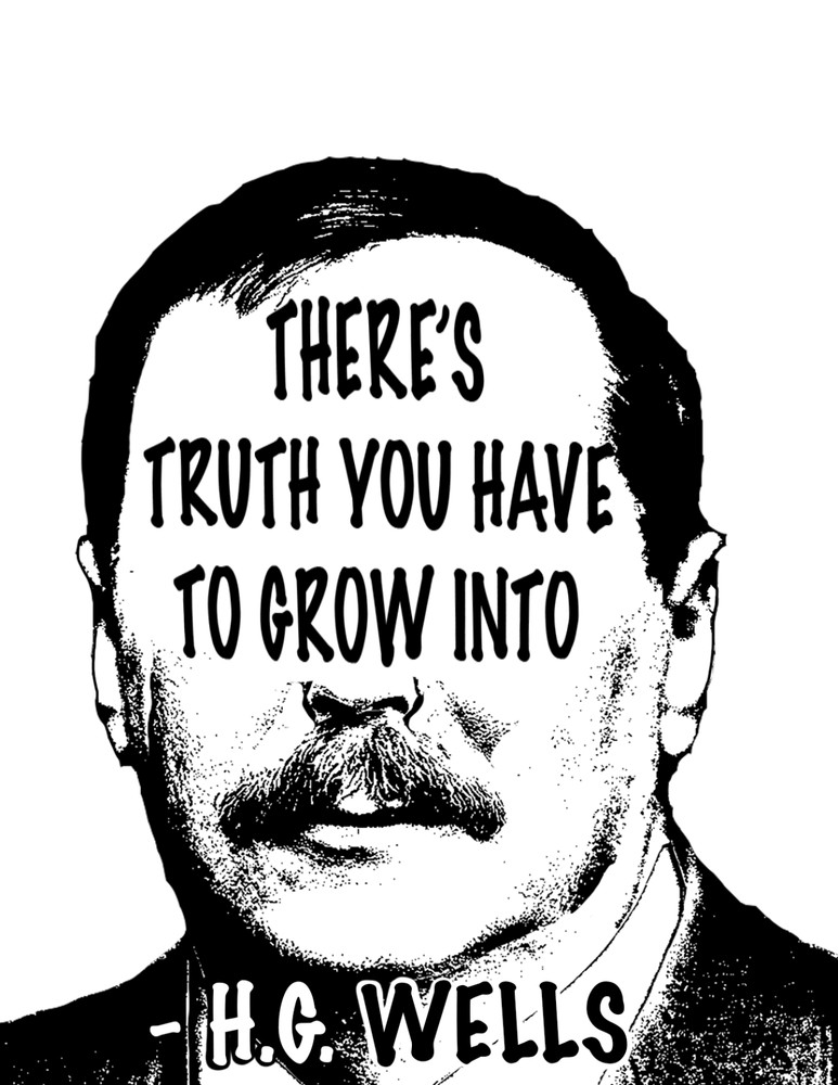 H.G Wells Quoted Stickers