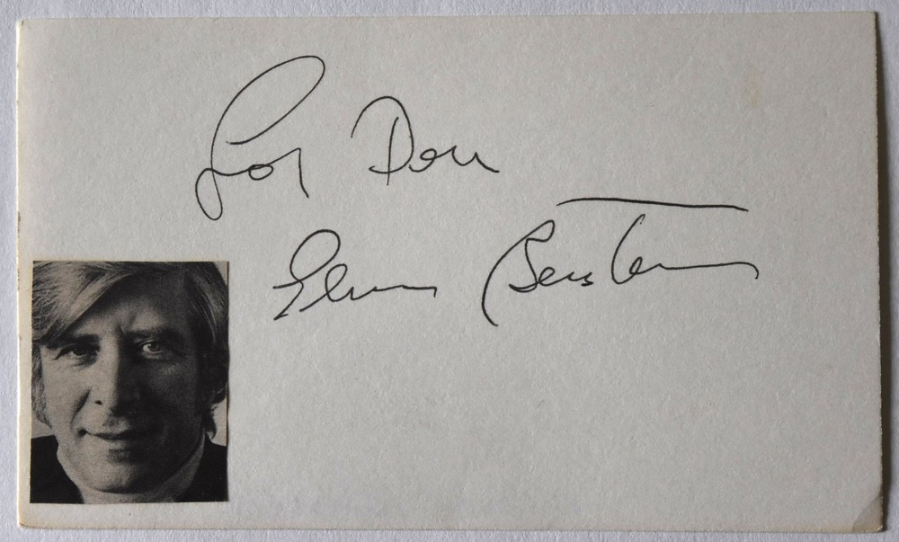 Elmer Bernstein Original Hand Signed Card