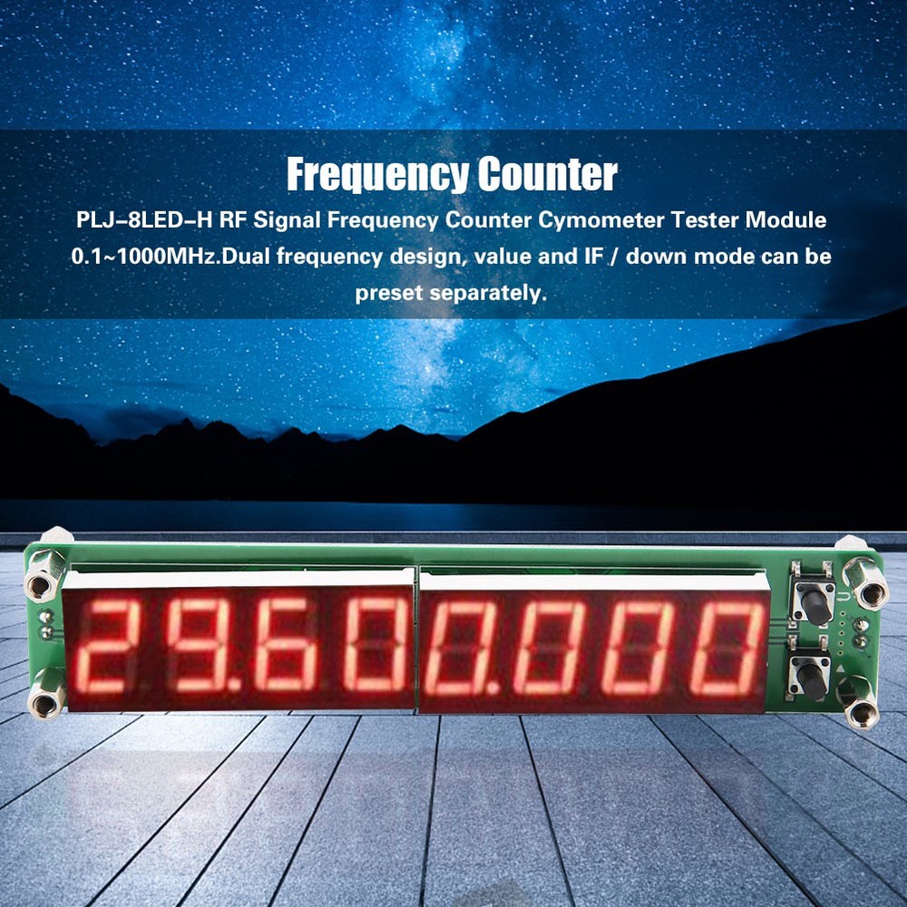 PLJ-8LED-H Frequency Counter Tester Module For RF Signals
