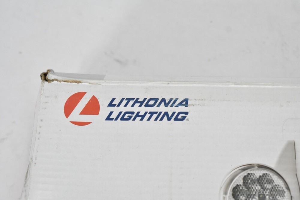 Lithonia Lighting LHQM LED M6 Exit & Emergency Light Combo White Thermoplastic