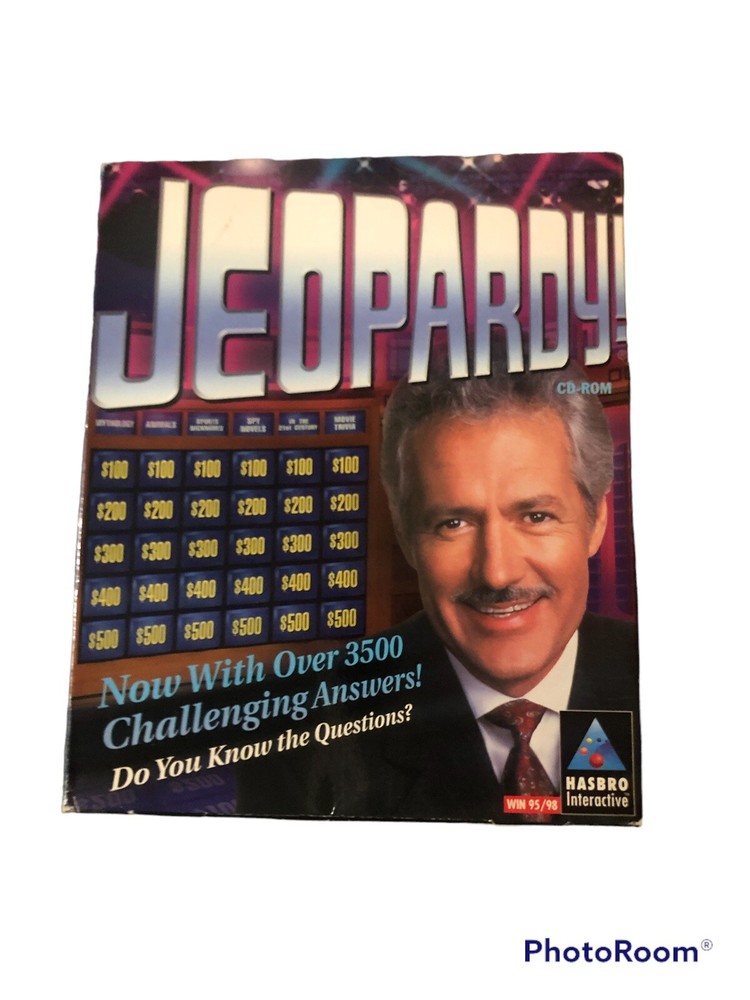 Jeopardy! CD-ROM 1998 PC Video Game, Windows 95/98 Hasbro Interactive