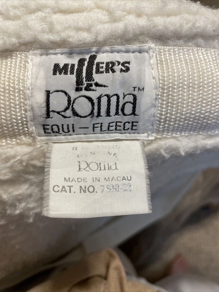 White English Saddle Pad