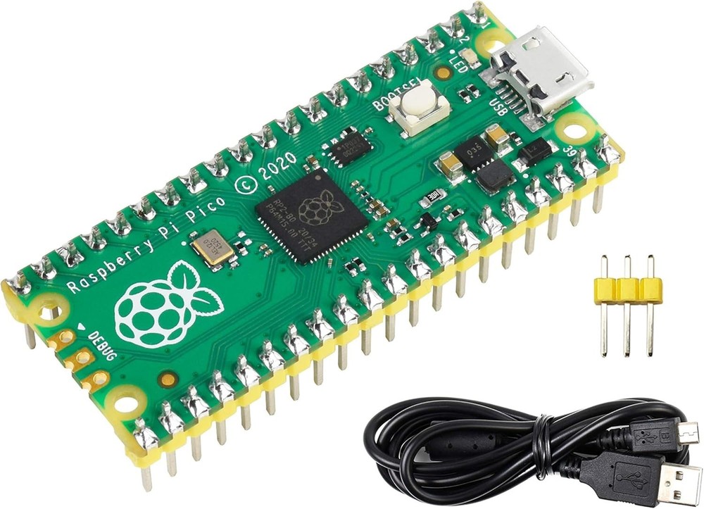 Pre-Soldered Raspberry Pi Pico Microcontroller with 133 MHz Dual-Core Processor