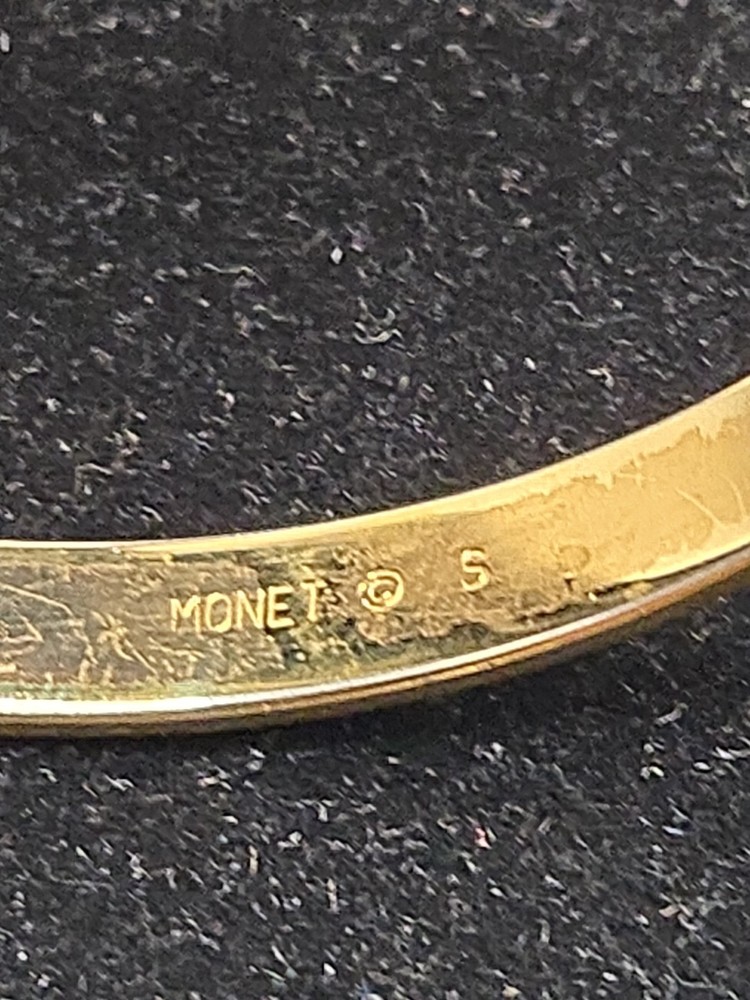 Monet Gold Tone Bangle Bracelet