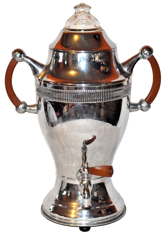 Continental Silver Co Electric Coffee Percolator Chrome Complete Original