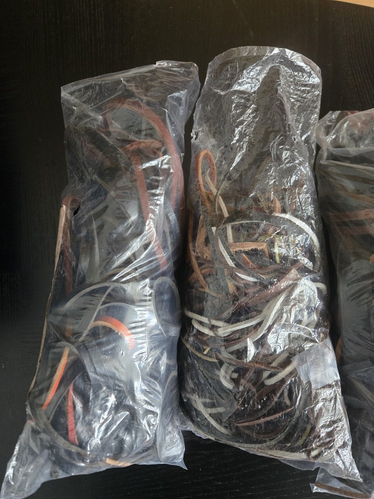 Leather Strips for Crafts and Repairs Random Sizes