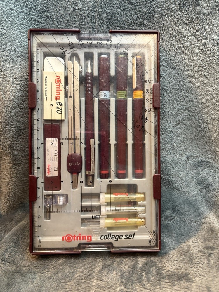 Rotring Drawing Set Drafting Kit Engineering Compass