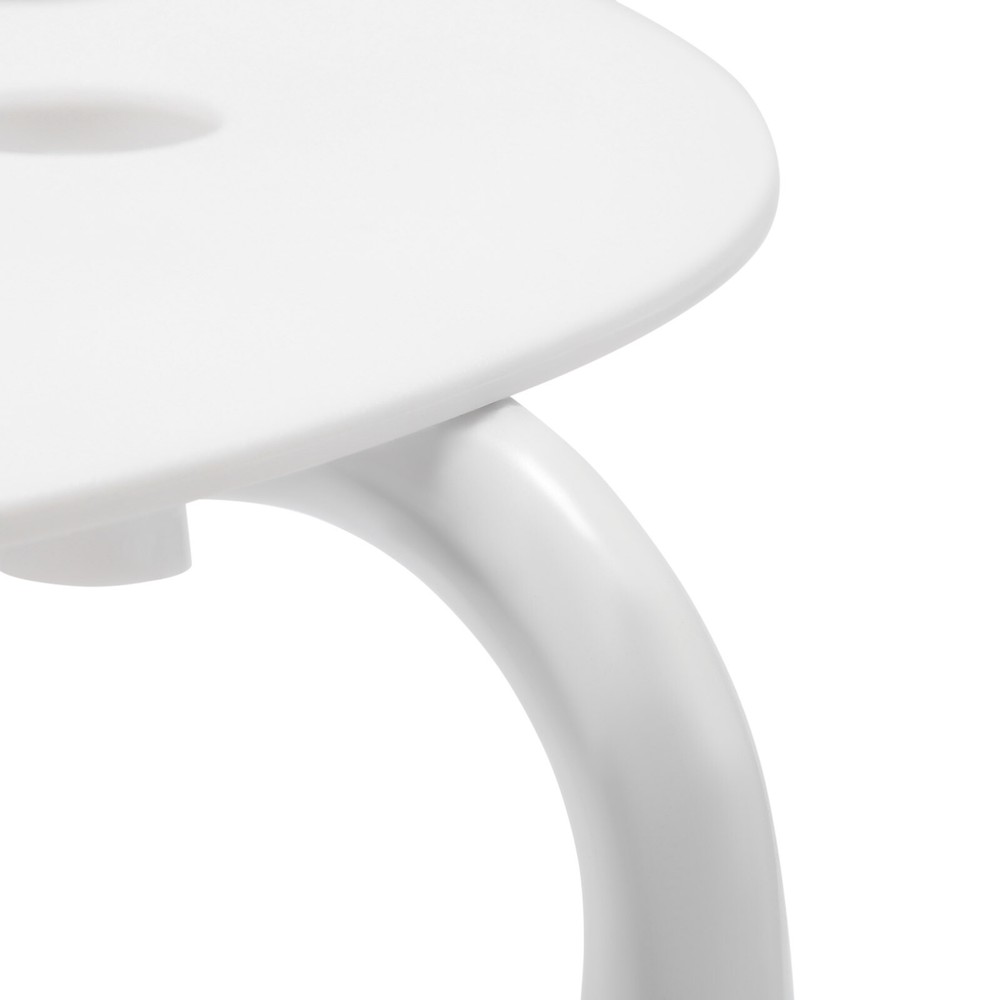 10PCS Stack Stools White Chairs for Classroom Students Seats 17.7in Office Home