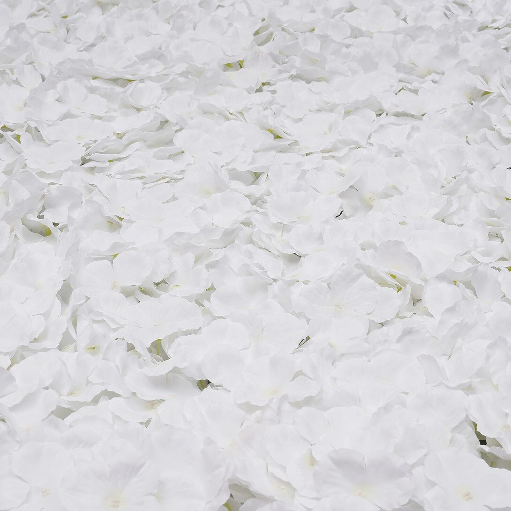 20Pcs Flower Panel White Artificial Flower Wall Panel Flower Backdrop Wall Decor