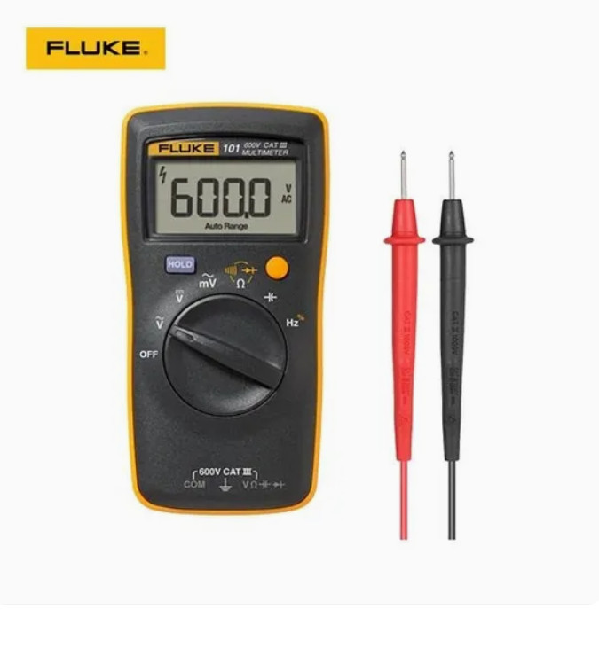 Fluke 101 Digital Multimeter Pocket Portable AC/DC Voltage Tester